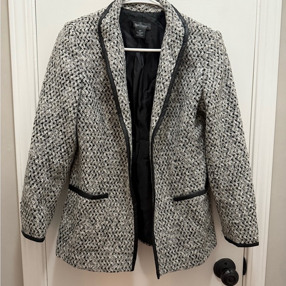 Travel Smith Black White Blazer Jacket Women's Small Petite SP - Picture 1 of 3